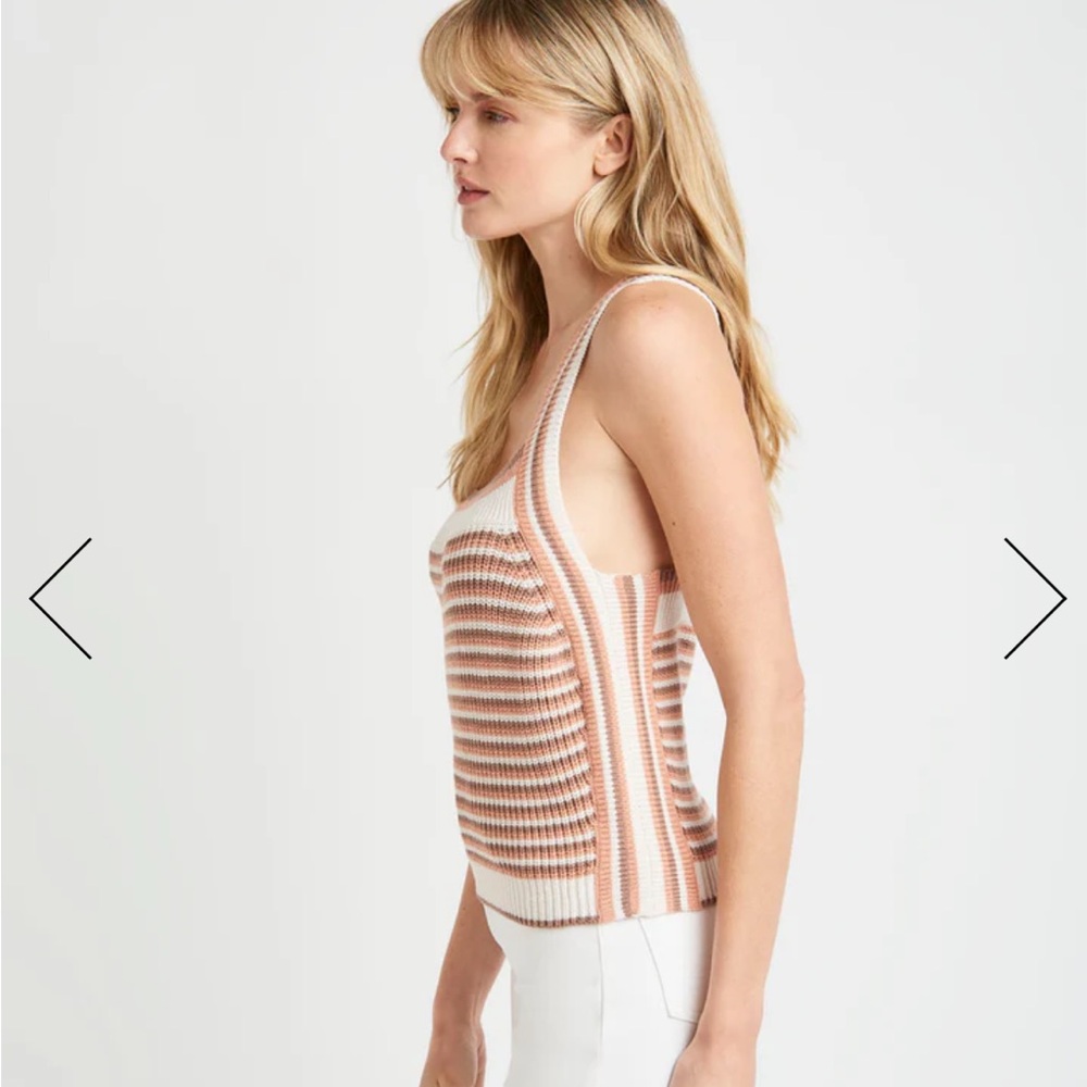 Splendid Enzo Striped Knit Tank Top, M